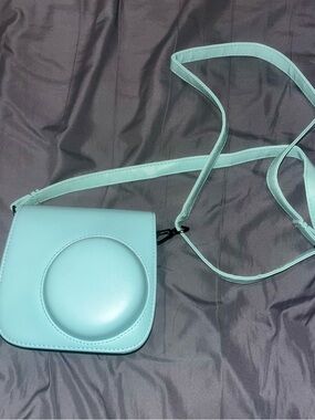 Instax Mini 9 Mint Green Camera with Crossbody Camera Case